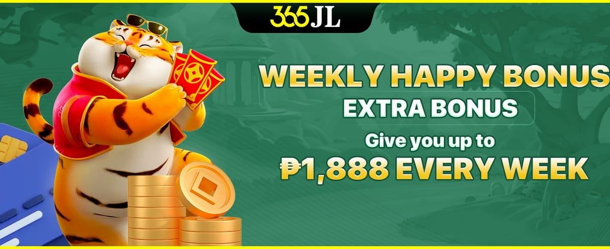Weekly Happy Bonus: Get up to ₱1,888 every week